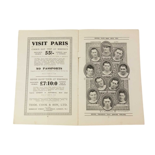 293 - Football Association Challenge Cup Programme 1926. The final tie between Bolton Wanderers v Manchest... 