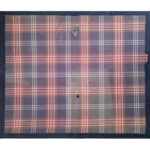 55 - A Melton cloth coaching apron With a leather belt fastening, 119cm x 145cm.