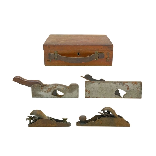 57 - A cast steel shoulder plane by Greenslade, Bristol. With rosewood infill, stamped mark on the body, ... 