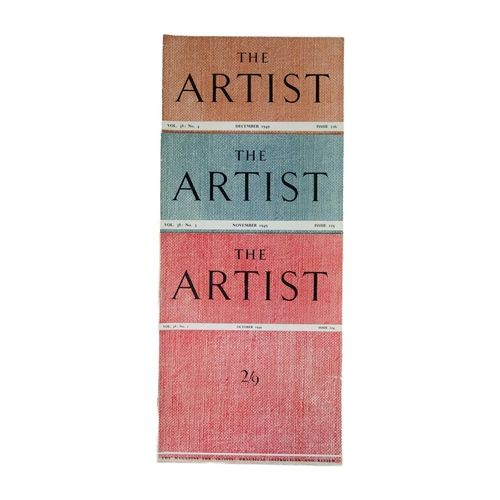 105 - The Artist Magazines Over 200 works Includes four volumes from 1938, one volume from 1939, eight vol... 