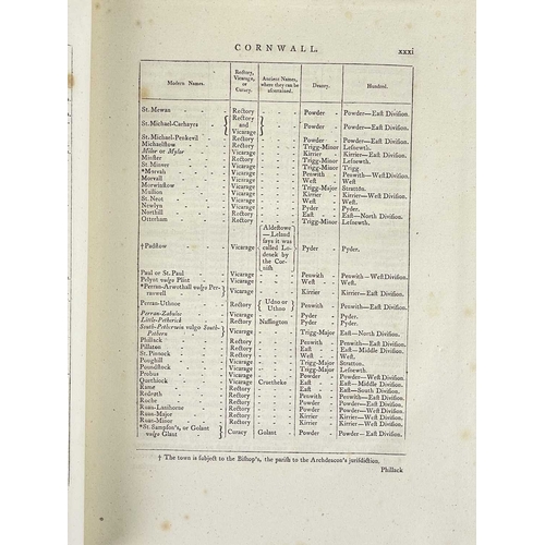 25 - (Cornwall) Lysons (Daniel & Samuel) Magna Britannia; Being a concise topographical account..., volum... 