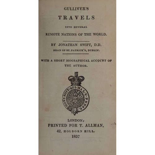 78 - (Illustrated works) Five works Jonathan Swift. 'Gulliver's Travels Into Several Remote Nations of th... 