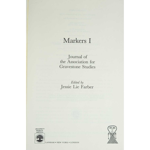 81 - (American Graveyards and Gravestones) Thirteen works Includes publishers quarter cloth, limited edit... 