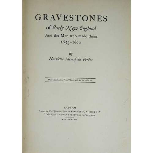 81 - (American Graveyards and Gravestones) Thirteen works Includes publishers quarter cloth, limited edit... 