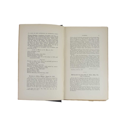 86 - (Architectural and Archaeological) Seven works Seven volumes, rebound in full black modern buckram, ... 