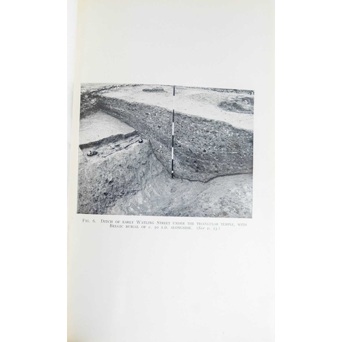 86 - (Architectural and Archaeological) Seven works Seven volumes, rebound in full black modern buckram, ... 