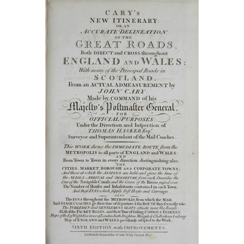 90 - John Cary and Thomas Hasker Cary's New Itinerary: Or, An Accurate Delineation of the Great Roads, Bo... 