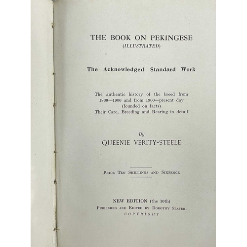 185 - (Pekingese) Elsa & Ellic Howe Pekingese Scrapbook With original yellow cloth, unclipped dj, profuse ... 