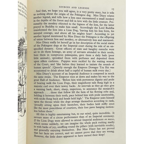 185 - (Pekingese) Elsa & Ellic Howe Pekingese Scrapbook With original yellow cloth, unclipped dj, profuse ... 