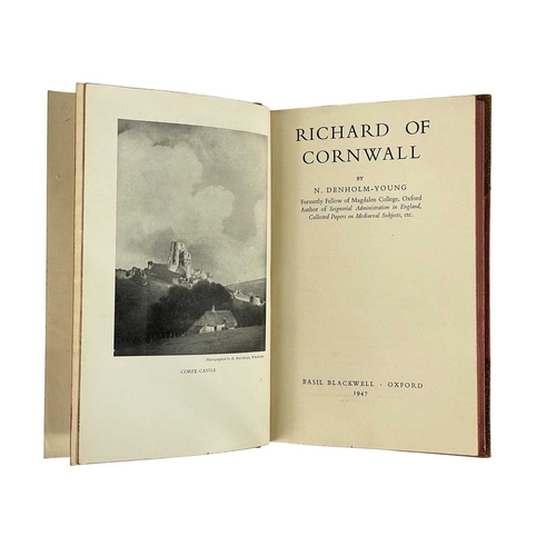 198 - (Cornwall) Twelve works N. Denholm-Young. 'Richard of Cornwall,' first edition, rebound in a contemp... 