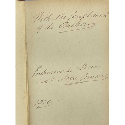 200 - (Cornwall Military) Four works Colonel H. W. Williams. 'Some Reminiscences (1838-1918),' presentatio... 