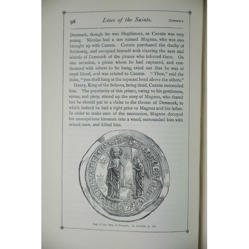 218 - S. Baring-Gould The Lives of the Saints Sixteen volumes, composit being first and new editions, unif... 