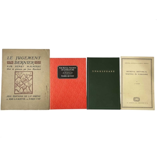 240 - (Book history) Eighteen works Includes Henry Malherbe, 'Le Jugement Dernier', La Sirène, Paris, Fren... 