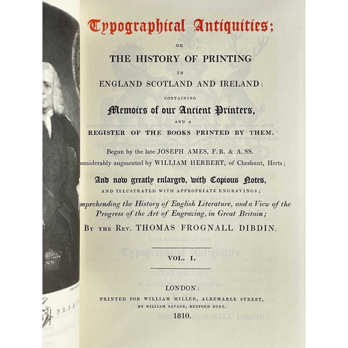 241 - (Art of the Book) Twenty works Including four volumes of Thomas Frognall Dibdin, 'Typographical Anti... 