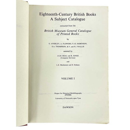 242 - (Art of the Book) Twenty-nine works Including four volumes of G. Averley et al, 'British Museums Gen... 