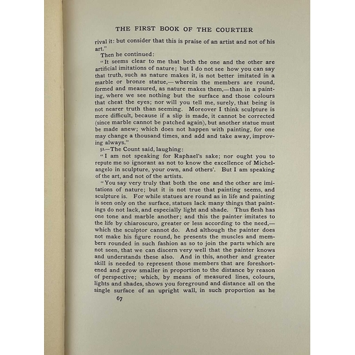 261 - (Limited Edition) Leonard Eckstein Opdyke (translated) The Book of the Courtier by Count Baldesar Ca... 