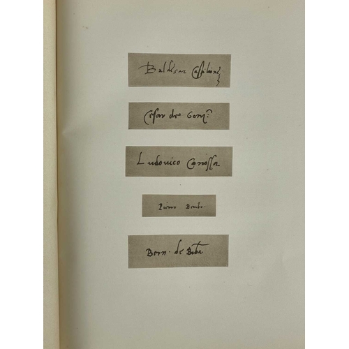 261 - (Limited Edition) Leonard Eckstein Opdyke (translated) The Book of the Courtier by Count Baldesar Ca... 