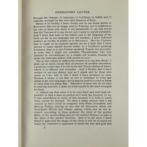 261 - (Limited Edition) Leonard Eckstein Opdyke (translated) The Book of the Courtier by Count Baldesar Ca... 