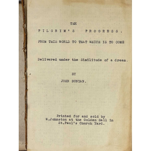 272 - [John Bunyan] [The Pilgrim's Progress. From This World To That Which Is To Come] Full embossed calf,... 