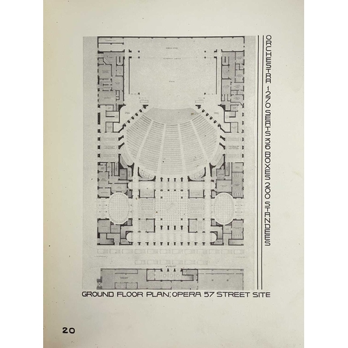 273 - (Signed Limited Edition) Joseph Urban Theatres 26/200, grey paper over boards with white embossed ti... 