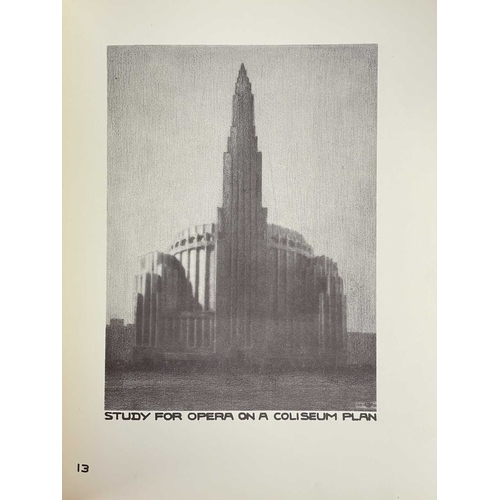 273 - (Signed Limited Edition) Joseph Urban Theatres 26/200, grey paper over boards with white embossed ti... 