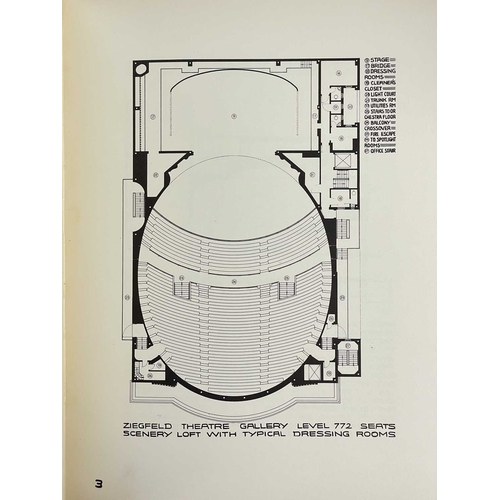 273 - (Signed Limited Edition) Joseph Urban Theatres 26/200, grey paper over boards with white embossed ti... 