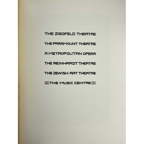 273 - (Signed Limited Edition) Joseph Urban Theatres 26/200, grey paper over boards with white embossed ti... 