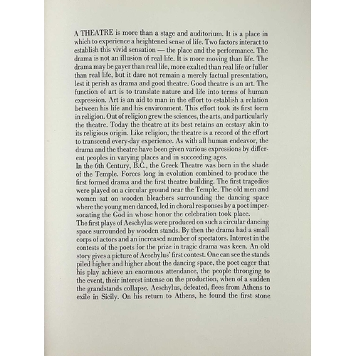 273 - (Signed Limited Edition) Joseph Urban Theatres 26/200, grey paper over boards with white embossed ti... 