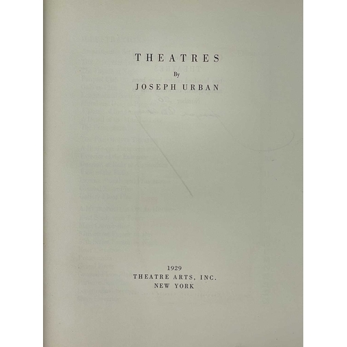 273 - (Signed Limited Edition) Joseph Urban Theatres 26/200, grey paper over boards with white embossed ti... 