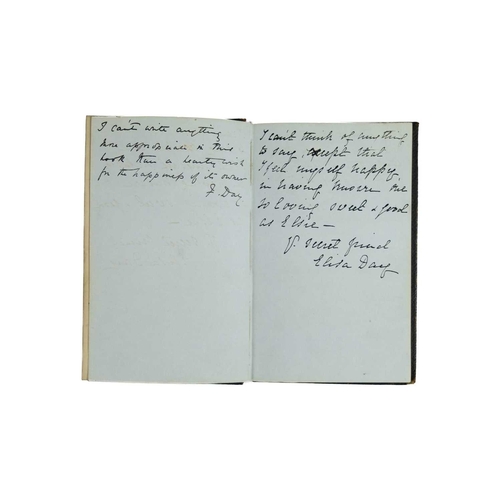 376 - (A.L.S John Ruskin) A Victorian memorial album 12mo, bound in full black calf, with repoussé decorat... 