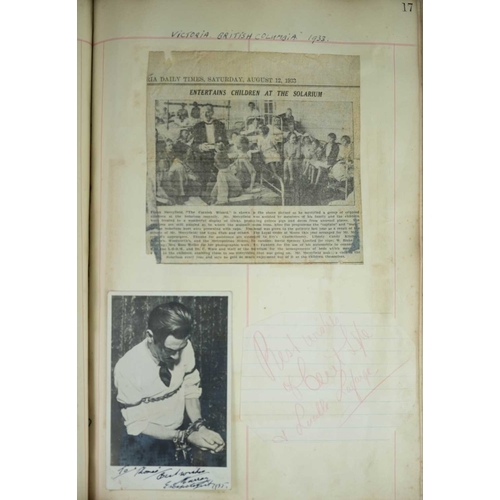 411 - Two mid 20th century Scrapbooks One being assembled whilst on tour with the Royal Navy, in 'Walker's... 