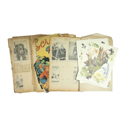 411 - Two mid 20th century Scrapbooks One being assembled whilst on tour with the Royal Navy, in 'Walker's... 