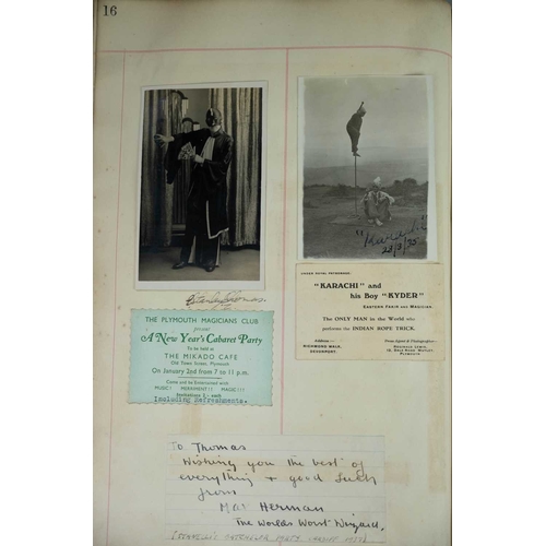 411 - Two mid 20th century Scrapbooks One being assembled whilst on tour with the Royal Navy, in 'Walker's... 