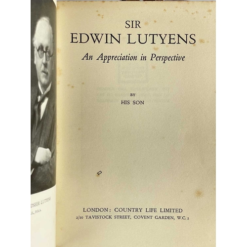 237 - (British Architecture) Seventeen works Including 'Sir Edwin Lutyens - An Appreciation in Perspective... 