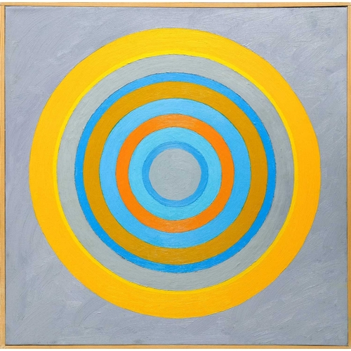 194 - § Ray HOPLEY (1948) Orbital (2021) Oil on canvas, signed, titled and dated verso, 40cm x 40cm, frame... 