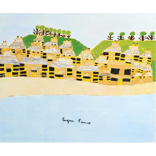 199 - § Bryan PEARCE (1929-2006) Porthmeor Beach and the Tate Gallery (2005) Oil on board, signed, 51 x 61... 