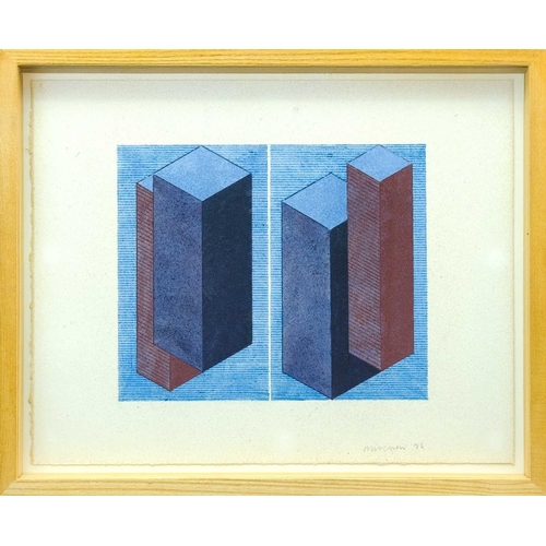 211 - § John MITCHELL (1943-2014) Projected Piers V (1996) Dry pigment on arches paper, signed and dated, ... 