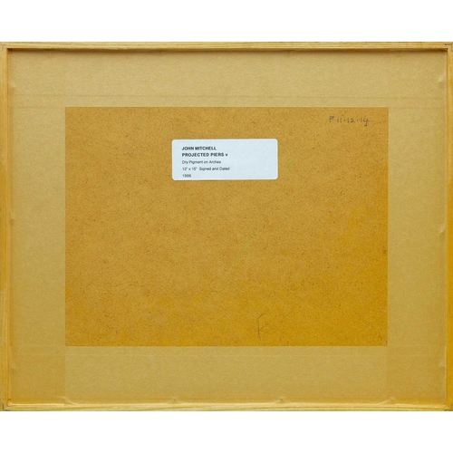 211 - § John MITCHELL (1943-2014) Projected Piers V (1996) Dry pigment on arches paper, signed and dated, ... 