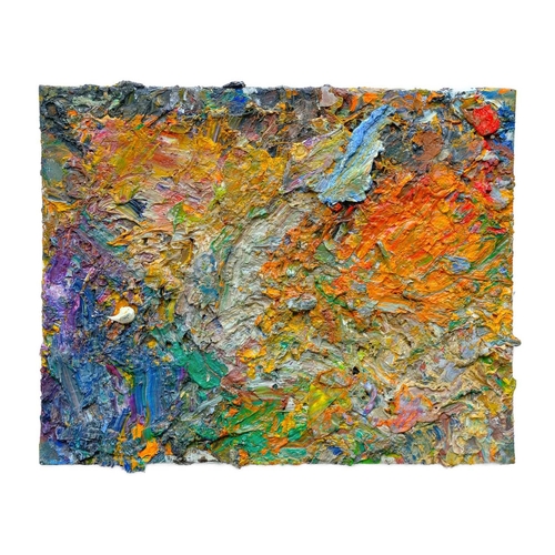 220 - § Michael J. STRANG (1942-2021) The Artist's Palette Oil on board, signed verso, 20.5cm x 25cm.