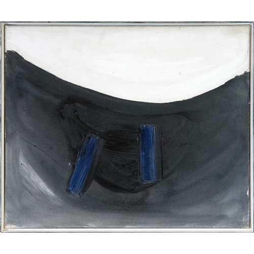 223 - § Terry FROST (1915-2003) Midnight Blue and Black (1959) Oil on canvas, signed, inscribed and dated ... 