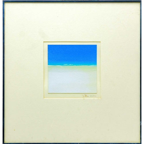 230 - § John MILLER (1931-2002) Horizon Painting IV (1993) Gouache on card, signed, further signed, inscri... 