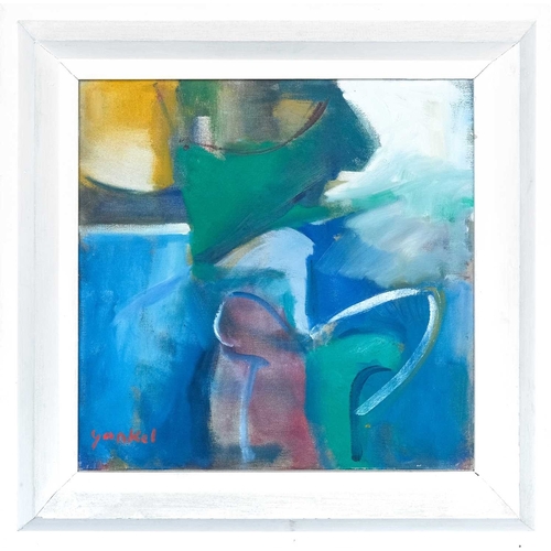 233 - § Yankel FEATHER (1920-2009) Untitled Oil on canvas, signed, 50 x 50cm, 70 x 70cm framed.