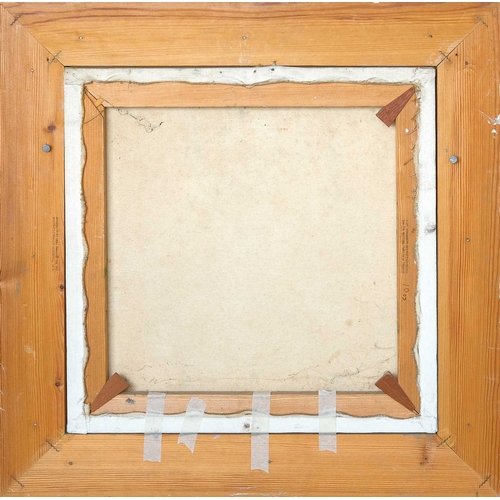 233 - § Yankel FEATHER (1920-2009) Untitled Oil on canvas, signed, 50 x 50cm, 70 x 70cm framed.