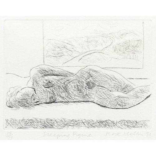 235 - § Rose HILTON (1931-2019) Sleeping Figure (1990) Etching, signed, inscribed and dated '90, plate siz... 