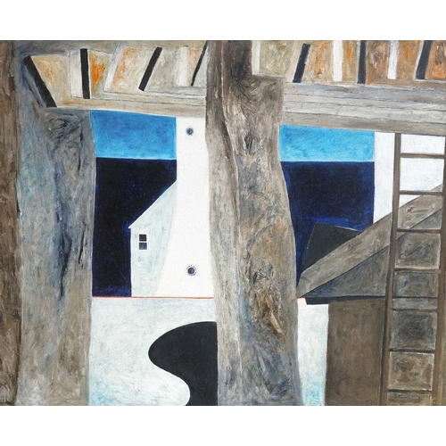 236 - § Noel BETOWSKI (1952) By The Docks (1991) Oil on canvas, signed and dated '91, further signed, insc... 