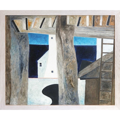 236 - § Noel BETOWSKI (1952) By The Docks (1991) Oil on canvas, signed and dated '91, further signed, insc... 