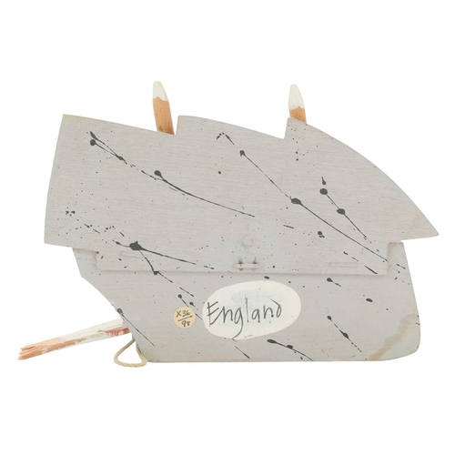 243 - § John MALTBY (1936-2020) Peter Grimes, Aldeburgh Painted wooden construction, 11 x 15cm.