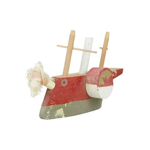 252 - § John MALTBY (1936-2020) 12345 Painted wooden construction, signed and dated '77 to verso, height 1... 
