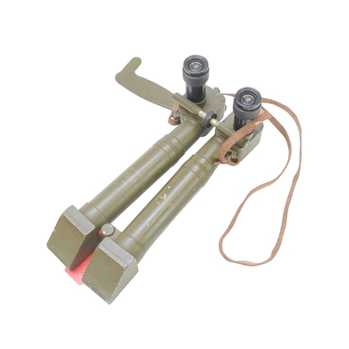 199 - A pair of WW2 German 8x24 Decigrades binoculars. Stamped M.G. SRPI No. 13122, field green paint fini... 