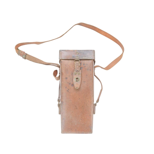 199 - A pair of WW2 German 8x24 Decigrades binoculars. Stamped M.G. SRPI No. 13122, field green paint fini... 